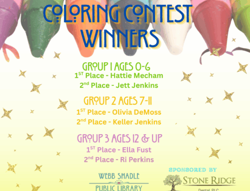 JUNE COLORING CONTEST WINNERS SPONSORED BY STONE RIDGE DENTAL