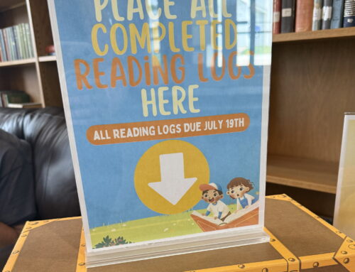 SUMMER READING LOGS DUE JULY 19TH