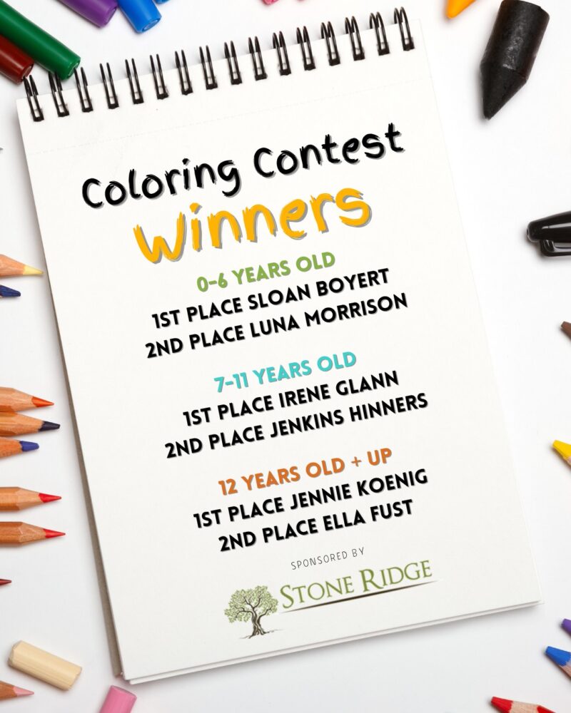 JULY COLORING CONTEST WINNERS – Webb Shadle Public Library