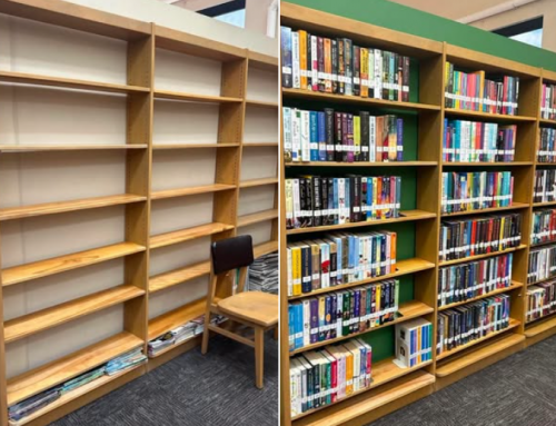 BOOKSHELF MAKEOVER